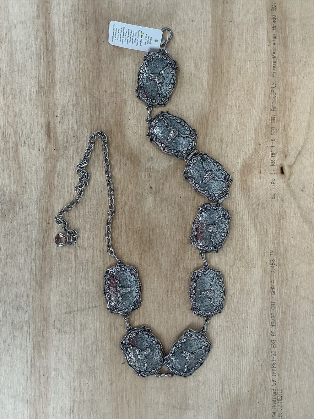 Vintage Inspired Western Silver Medallion Belt